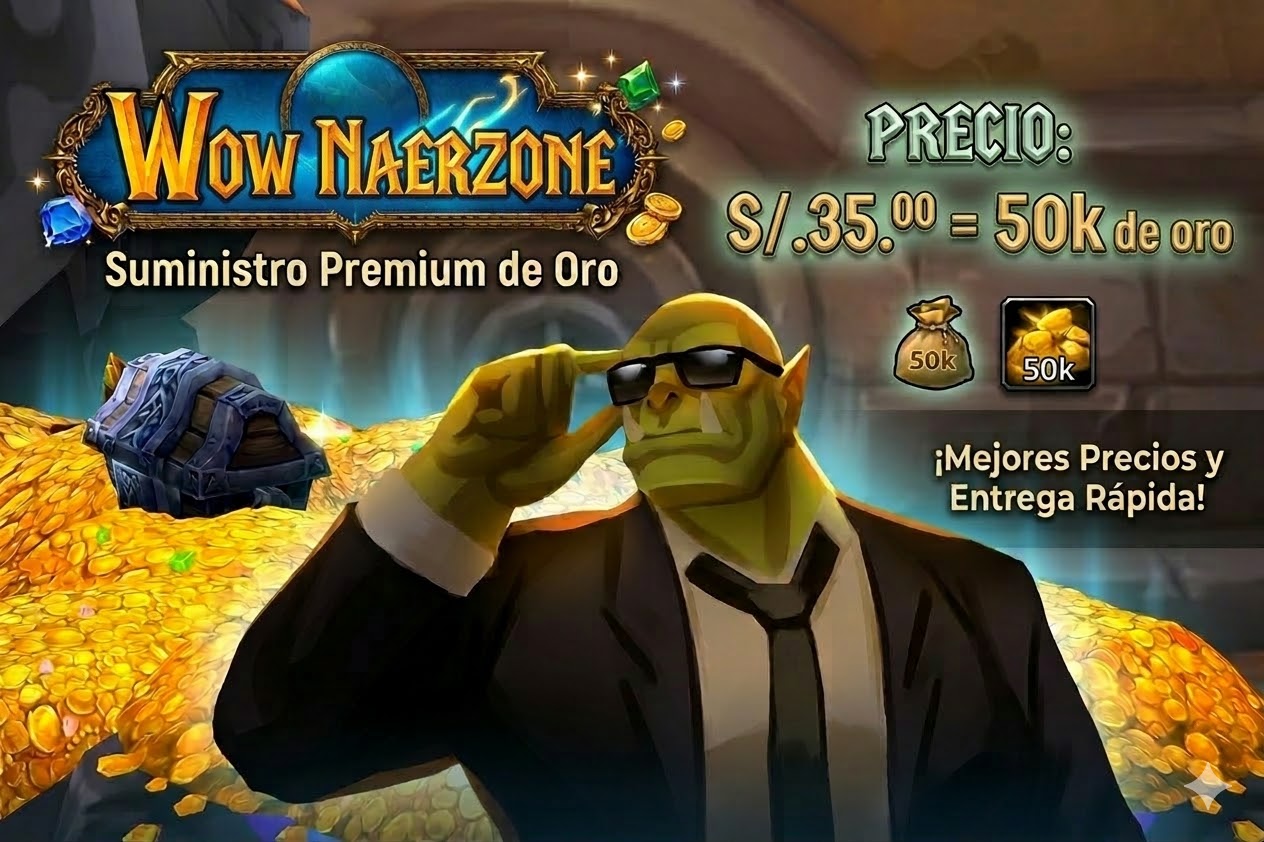 50k (50000) oro Servidor Wow Naerzone