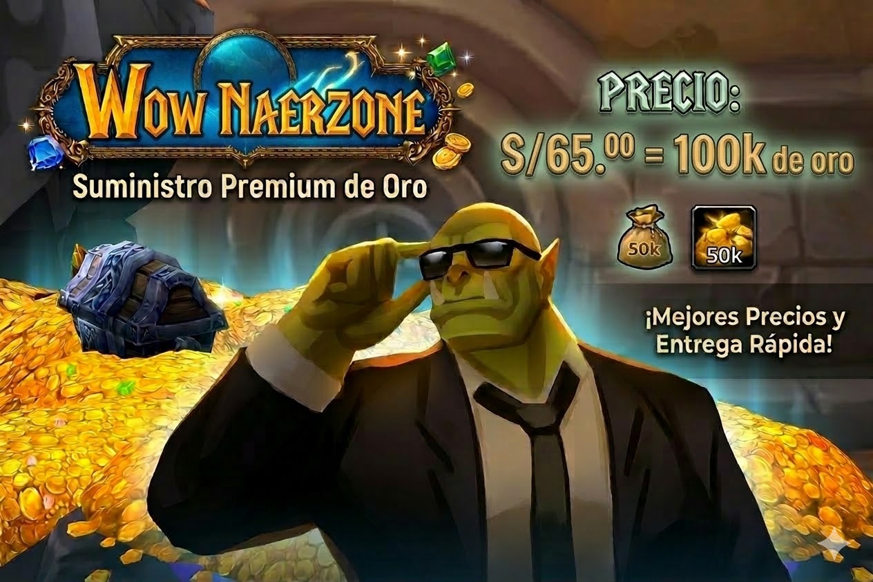 100k (100000) oro Servidor Wow Nazerone